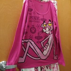 Women's pink Panther pajama set